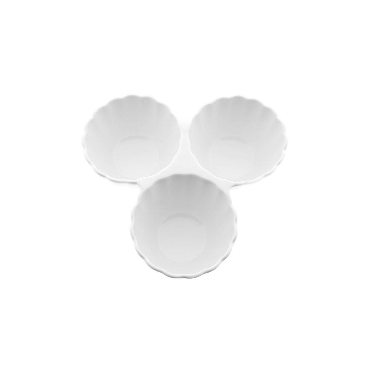 Belicia Servierschale aus Porzellan - 20 x 6 cm, Weiß, elegant & vielseitig