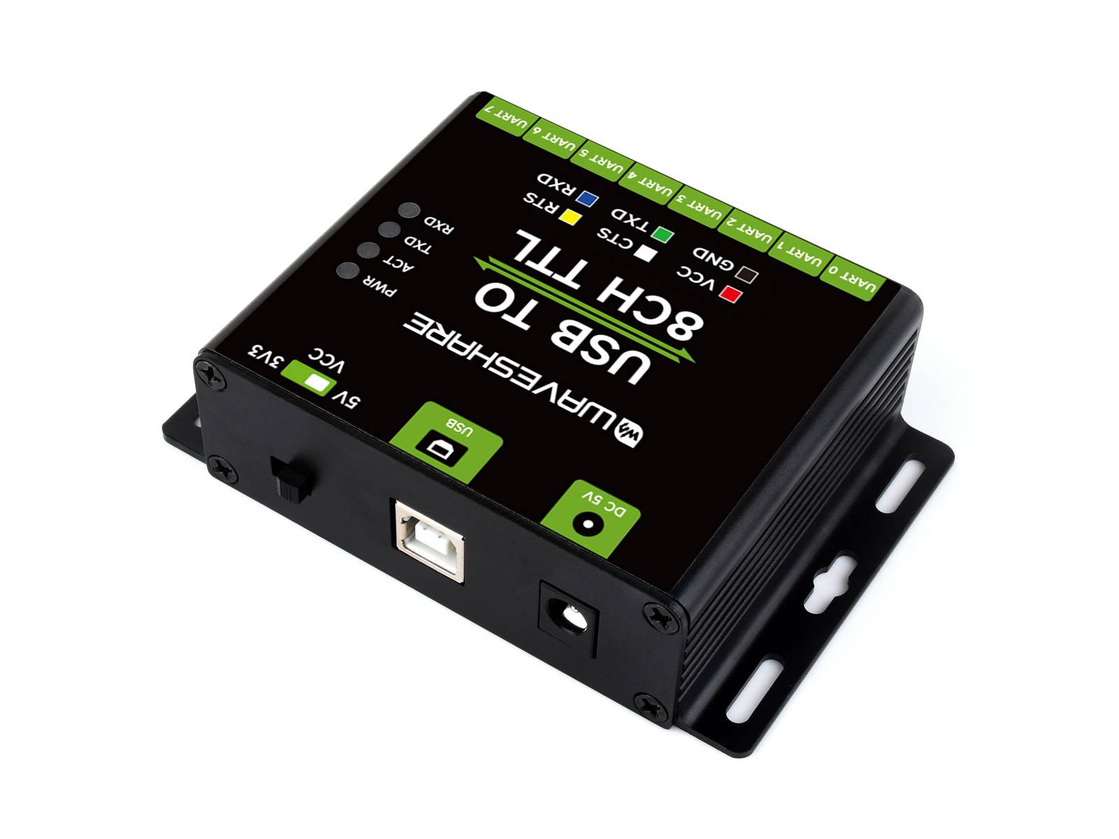 WaveShare Industrial USB to 8CH TTL Converter USB to UART Adapter