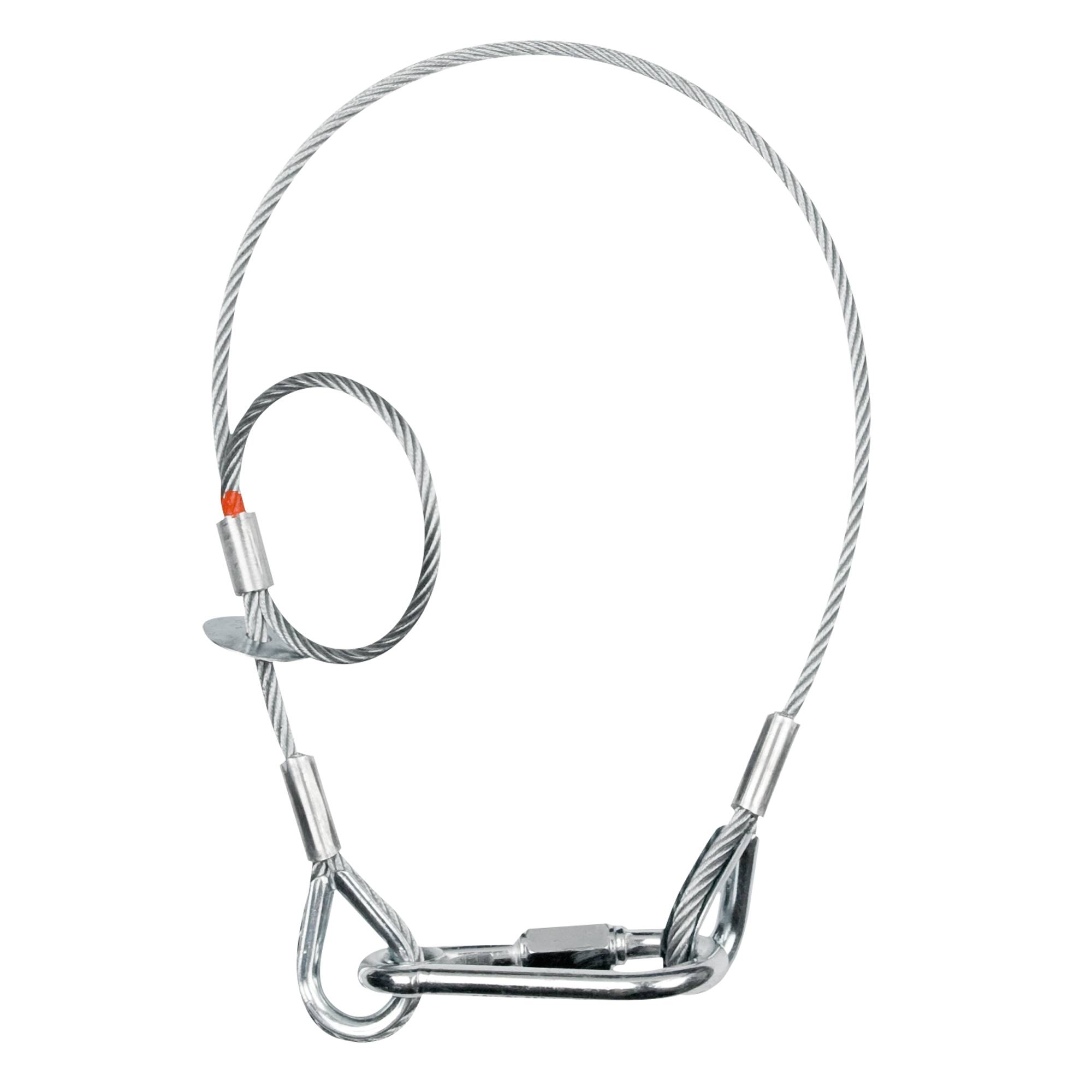 Saveking Safety Cable 5 mm - BGV-C1 WLL: 60 kg - 60 cm - Silber