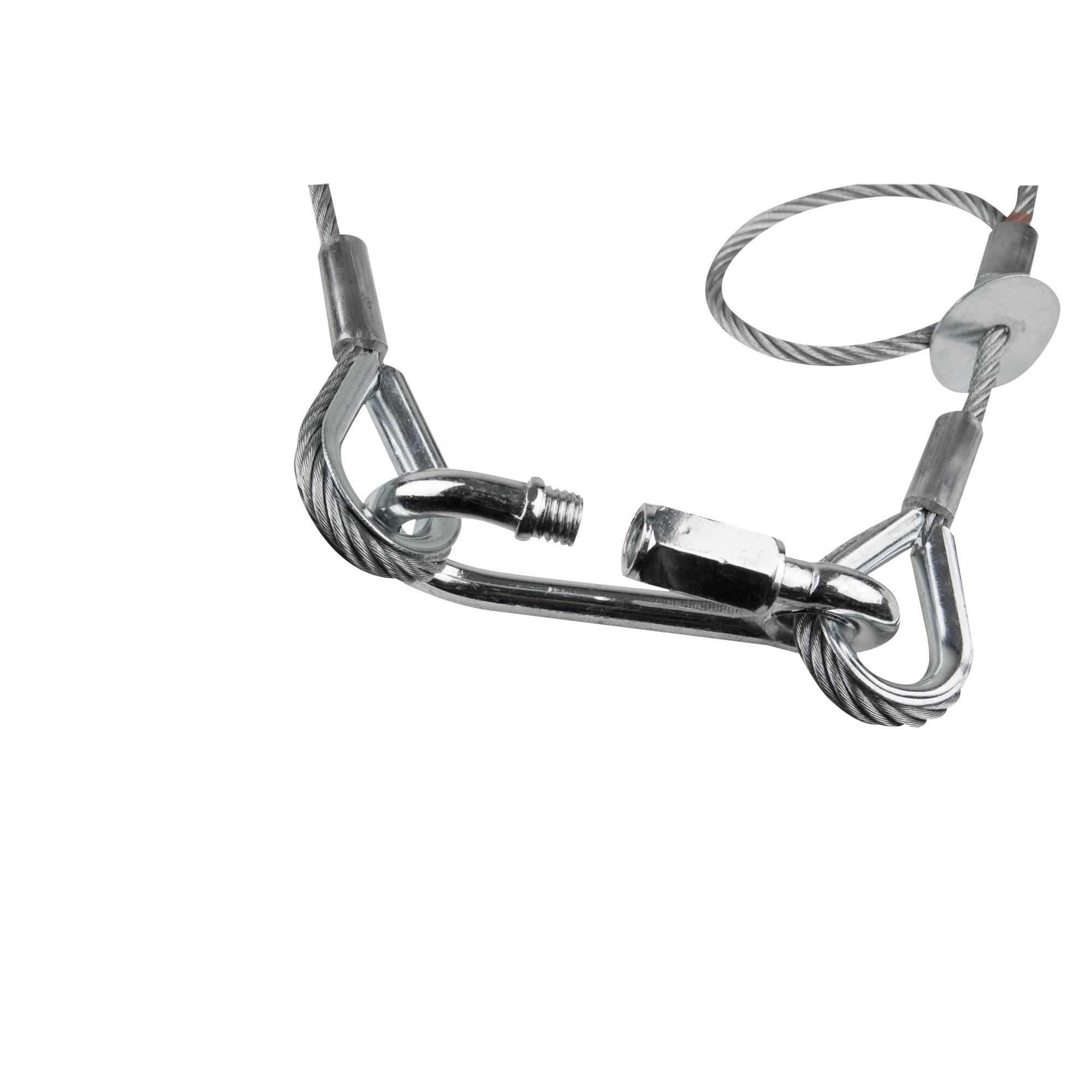 Saveking Safety Cable 5 mm - BGV-C1 WLL: 60 kg - 100 cm - Silber