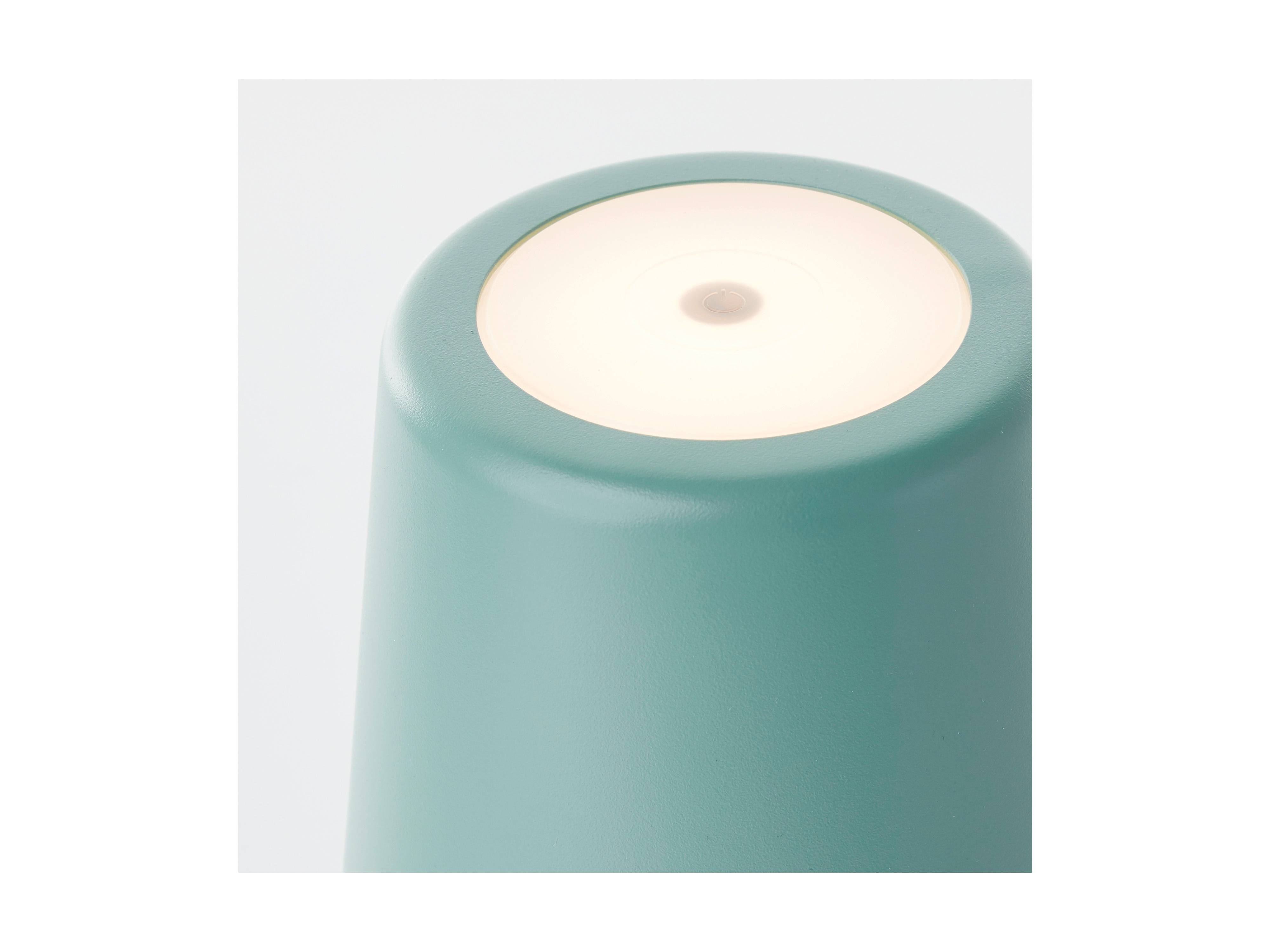 BRILLIANT LED-Akku-Tischleuchte Kaami, 2 W, 310 lm, 3000 K, eisberggrün, 2er Set