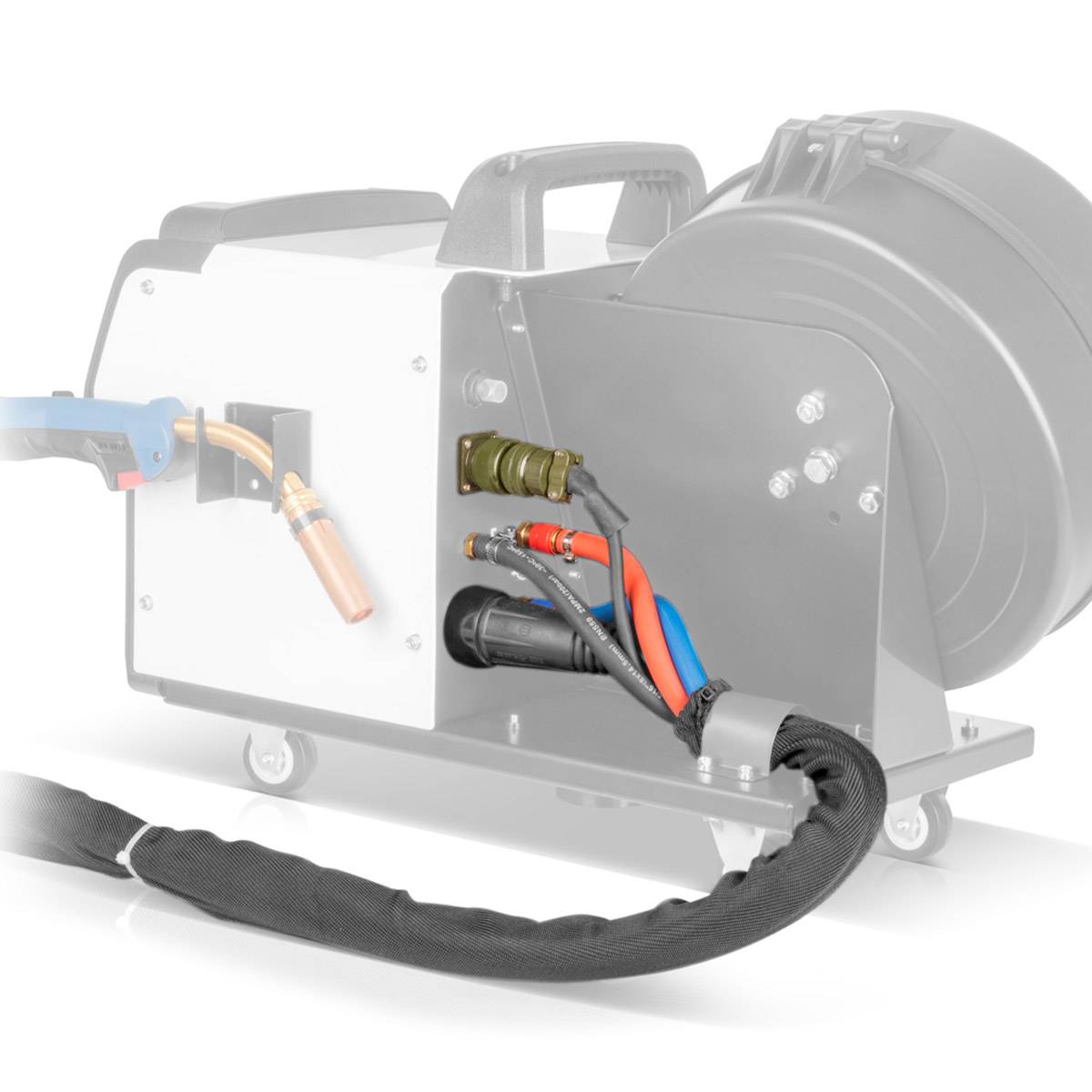 STAHLWERK Zwischenschlauchpaket MIG MAG 20 m wassergekühlt 95 mm2 7-polig