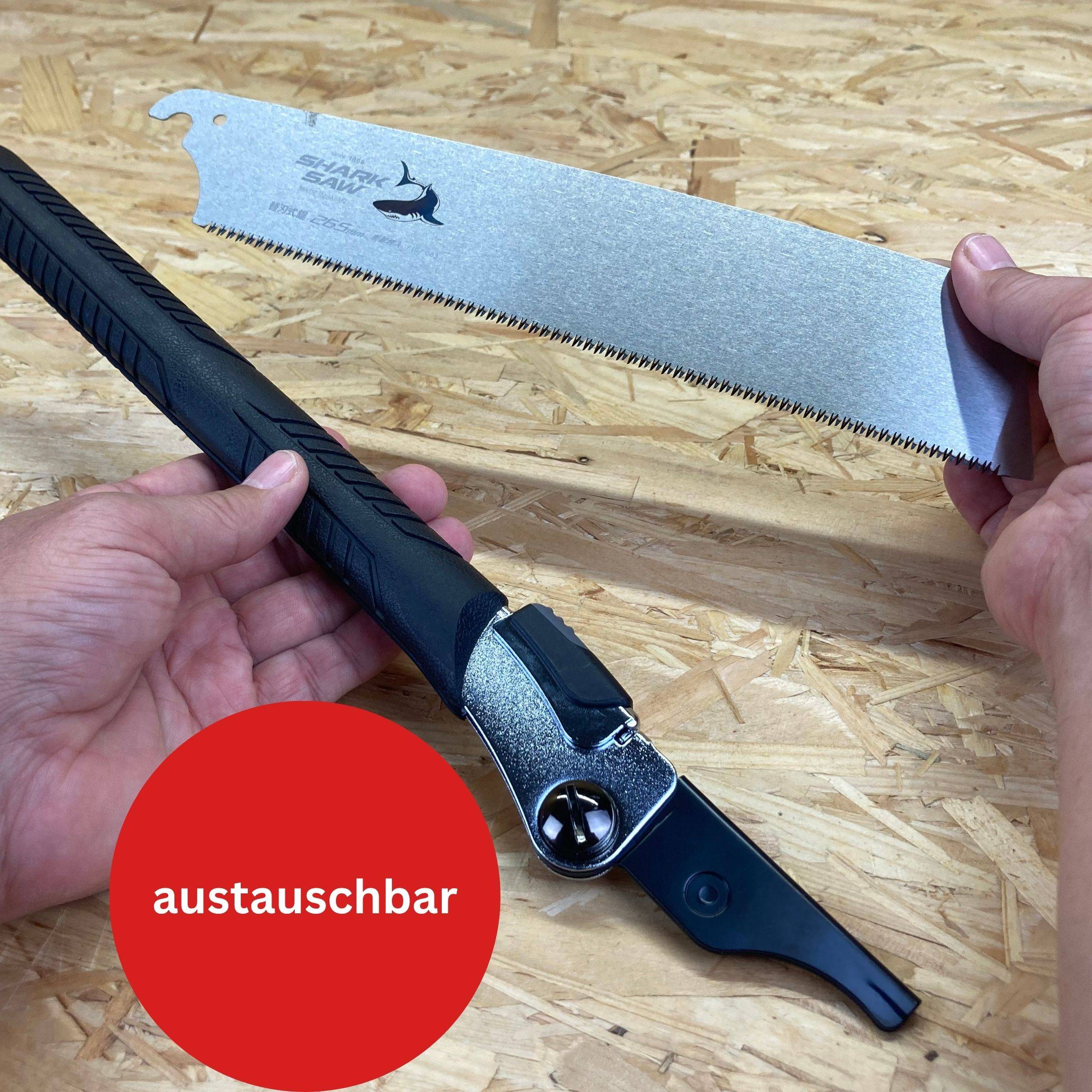 FAMEX 5523 Profi Japansäge 240mm – 7-9/ 17 TPI - Ryoba, Klappsäge für Holz