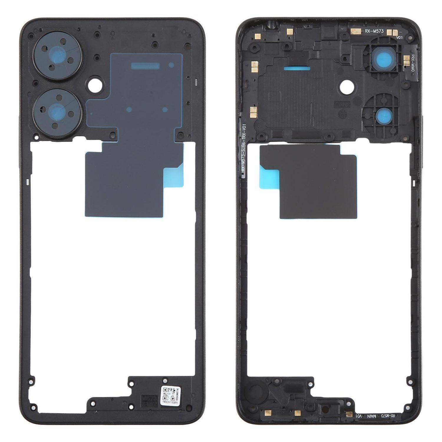 Für Xiaomi Redmi 13C 5G Mittelrahmen Bezel Plate Ersatzteil Reparatur Schwarz