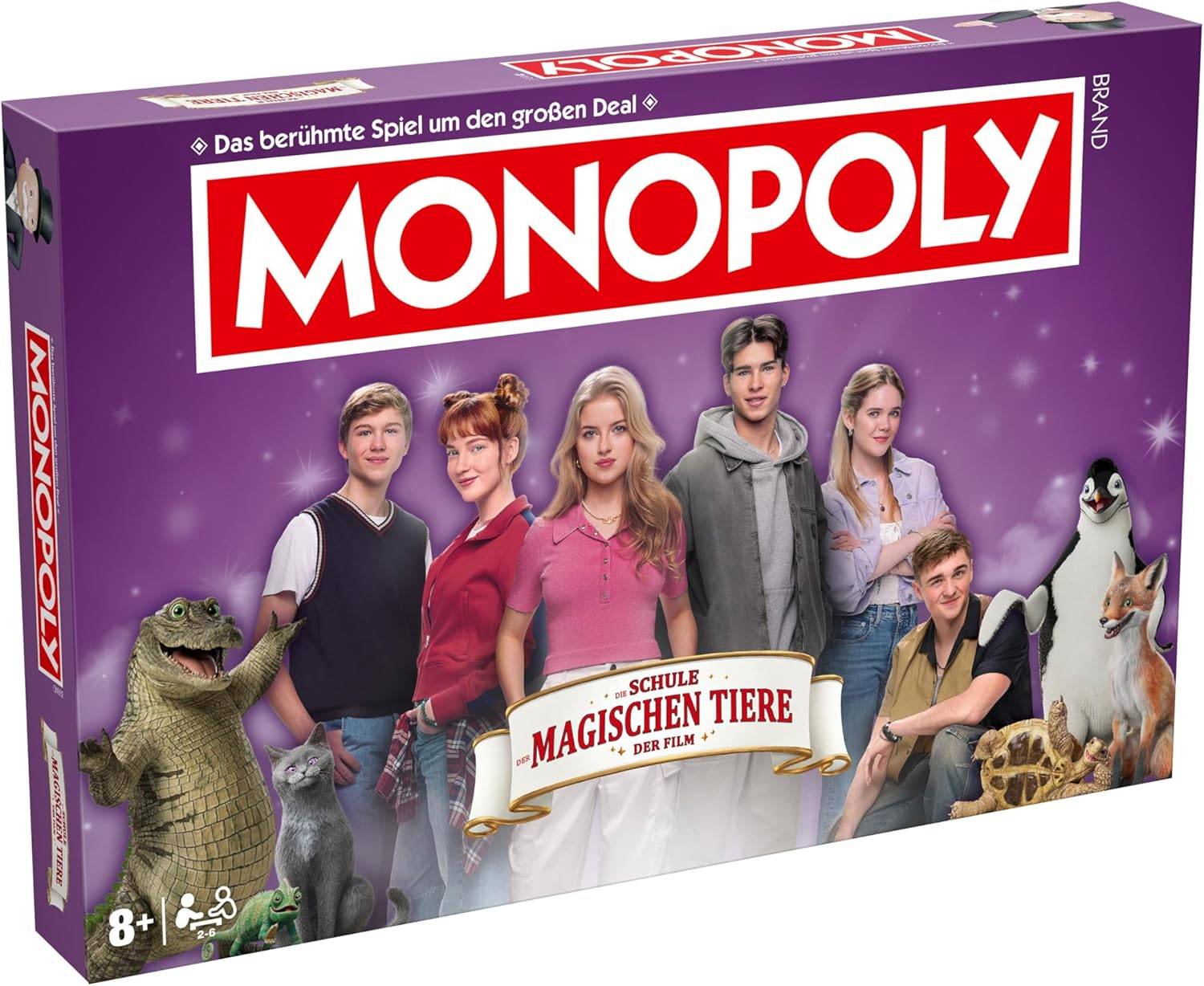 Monopoly Schule der magischen Tiere Brettspiel Deutsch 8+ Gesellschaftsspiel