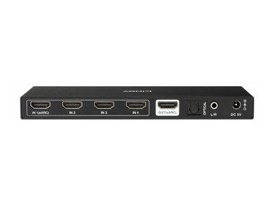 LINDY 4 Port HDMI 8K60 Switch mit eARC Signalsteuerung KVM KVM Switches