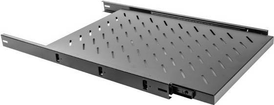 LANBERG 19 Fachboden 1U 465x750mm, max. 60kg, ausziehbar sw Multimedia-Technik für 19
