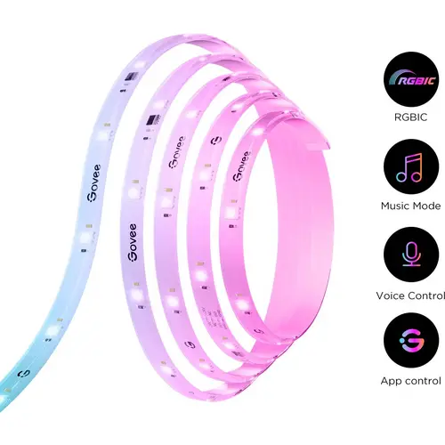 Govee RGBIC LED Strip Light (Wi-Fi, Bluetooth, Matter) 5,0m Govee RGBIC LED Strip Light (Wi-Fi, Bluetooth, Matter) 5,0m
