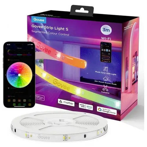 Govee LED-Lichtstreifen 3 m – Matter-kompatibel Govee LED-Lichtstreifen 3 m – Matter-kompatibel