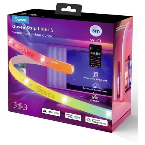 Govee LED-Lichtstreifen 3 m – Matter-kompatibel Govee LED-Lichtstreifen 3 m – Matter-kompatibel