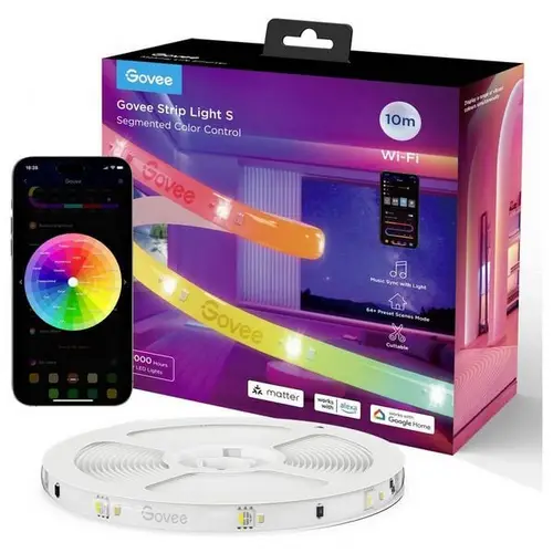 Govee RGBIC LED Strip Light (Wi-Fi, Bluetooth, Matter) 10,0m Govee RGBIC LED Strip Light (Wi-Fi, Bluetooth, Matter) 10,0m