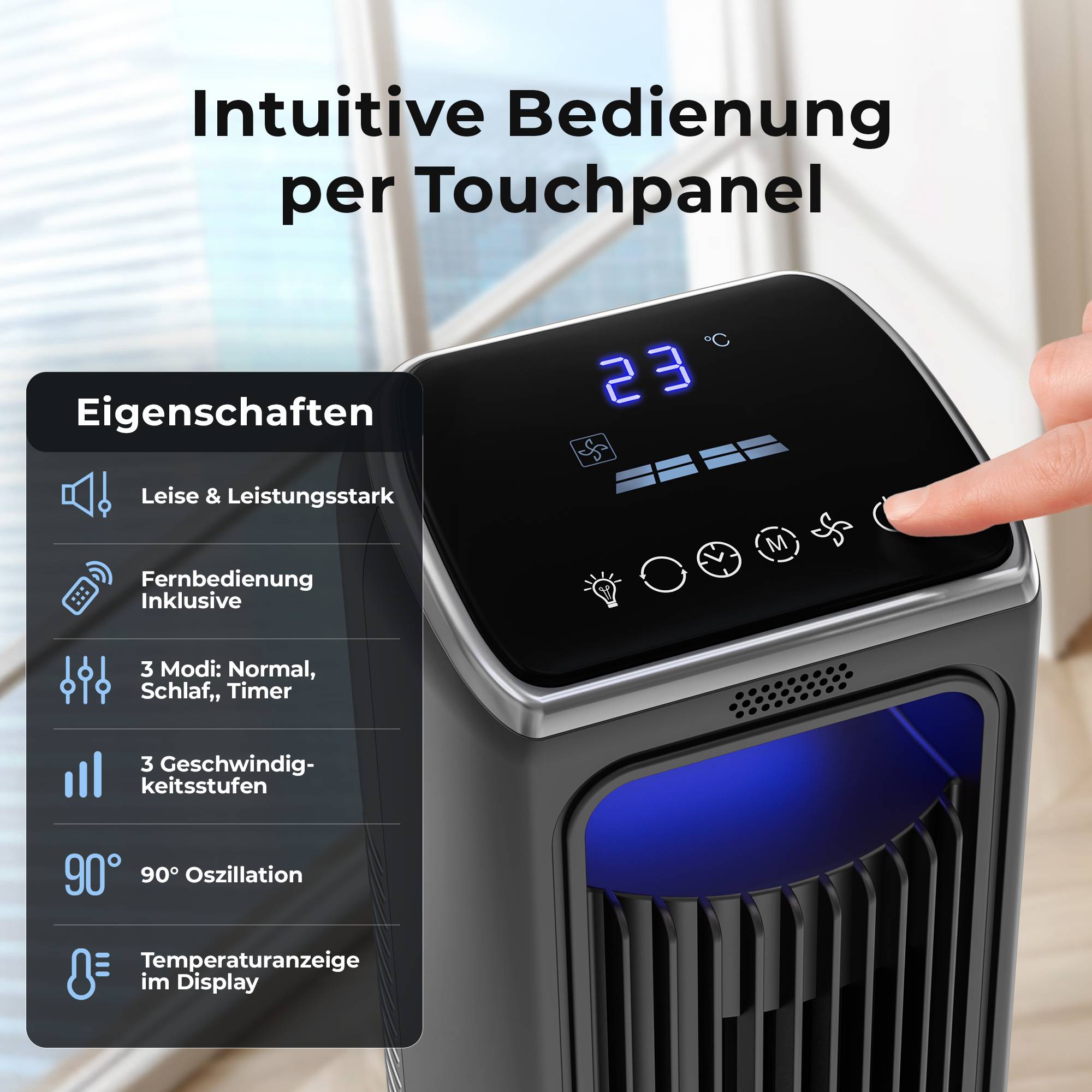 Balter Turmventilator VT-10-GR