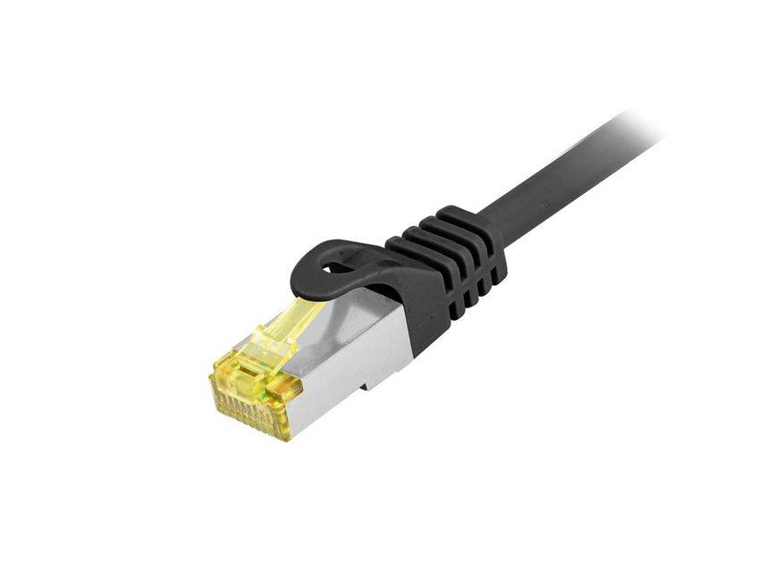 Equip Cat.6A S/FTP Outdoor-Patchkabel, 1,0m, schwarz, 1 m, Cat6a, S/FTP (S-STP), RJ-45, RJ-45, Schwarz