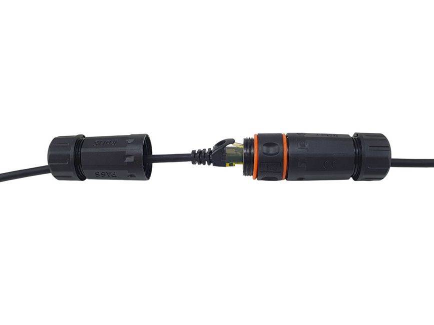 Equip Cat.6A S/FTP Outdoor-Patchkabel, 1,0m, schwarz, 1 m, Cat6a, S/FTP (S-STP), RJ-45, RJ-45, Schwarz