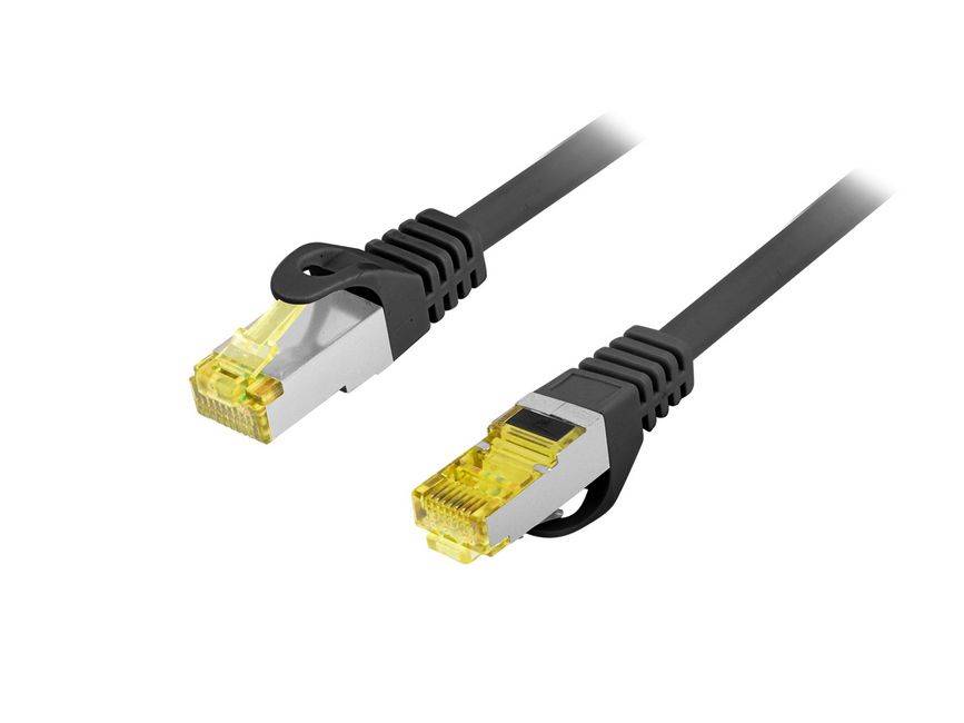 Equip Cat.6A S/FTP Outdoor-Patchkabel, 1,0m, schwarz, 1 m, Cat6a, S/FTP (S-STP), RJ-45, RJ-45, Schwarz