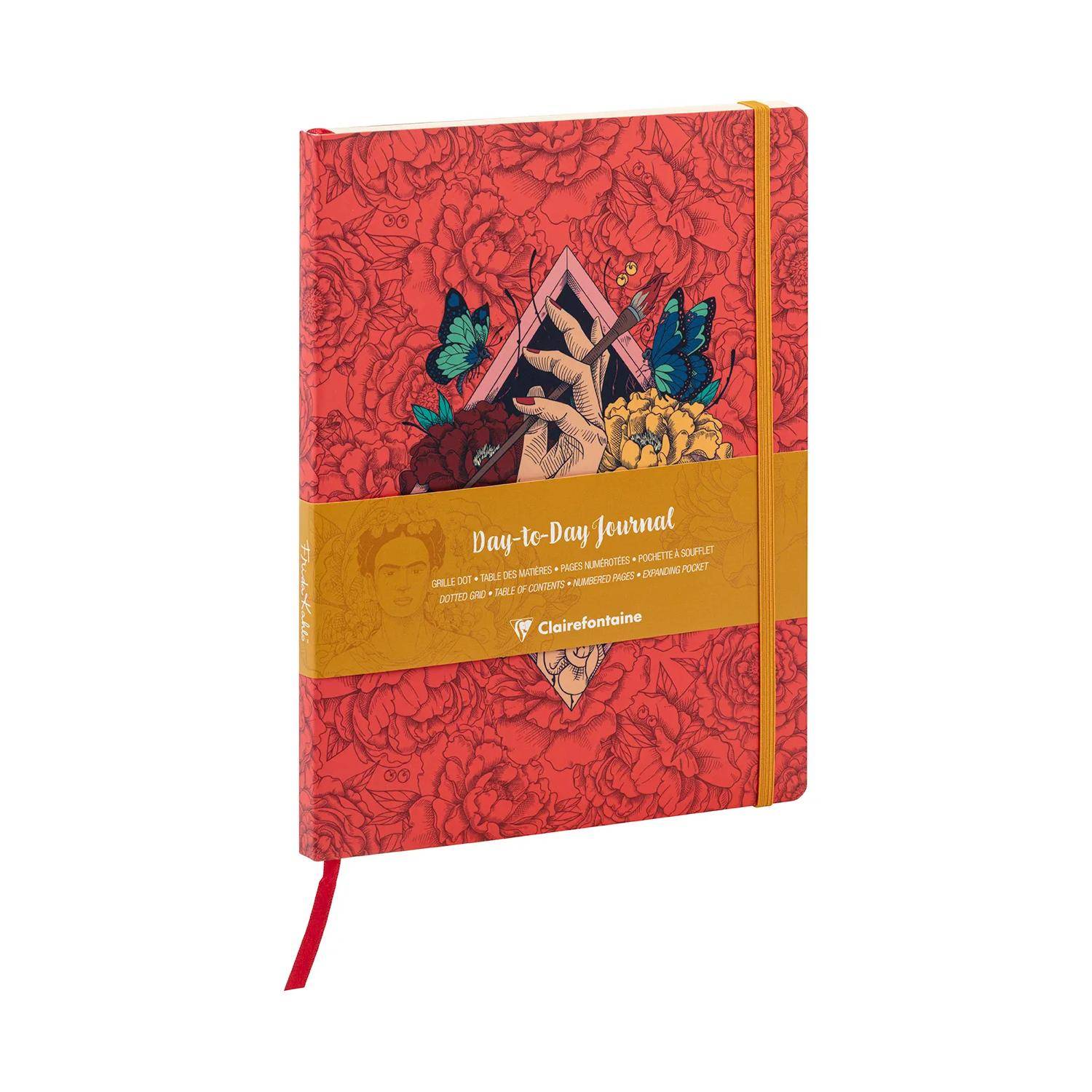 Clairefontaine 4x Journal 19x25 cm, 96 Bl, dot, Lesezeichen, sortiert 116220C