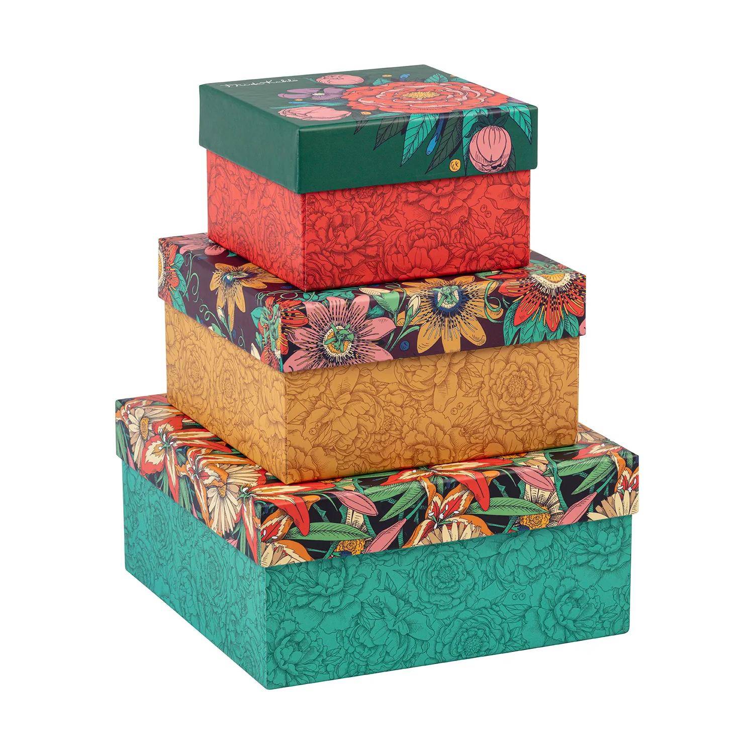 Clairefontaine 2x Set 3 quadratischen Klappboxen 116233C