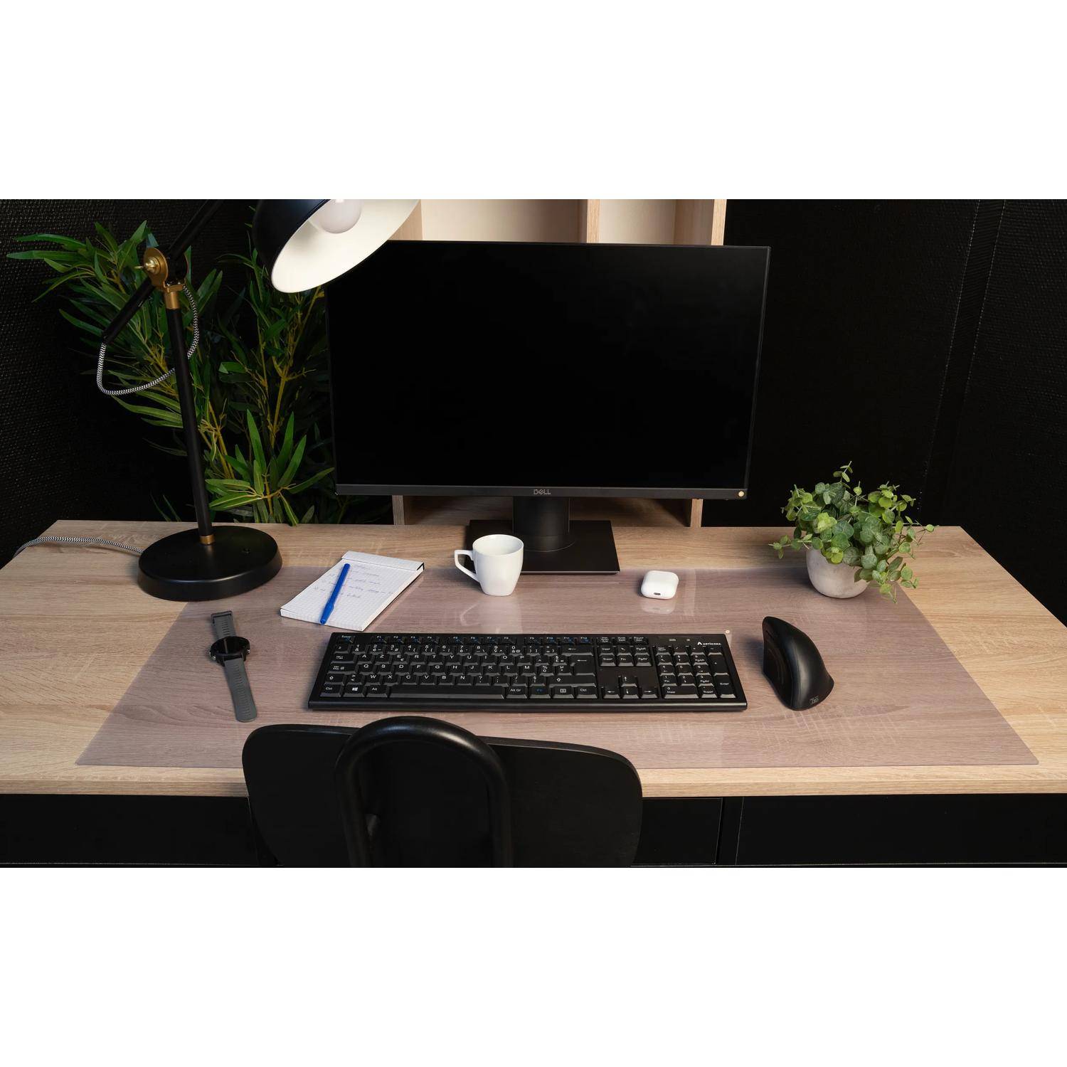 Exacompta 12x Schreibtischunterlage flexibel PVC 43x90cm - Transparent - 29645E