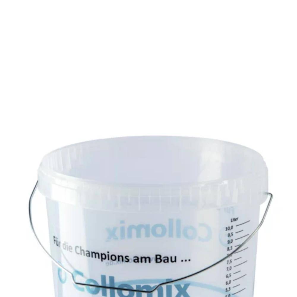 Messeimer - 10 Liter - transparent - mit Skala und Henkel
