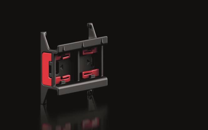 Rittal Tragschiene 1=8 RX 9365724 m.Verriegelungsclip B:45 mm Industriematerial Schaltschränke