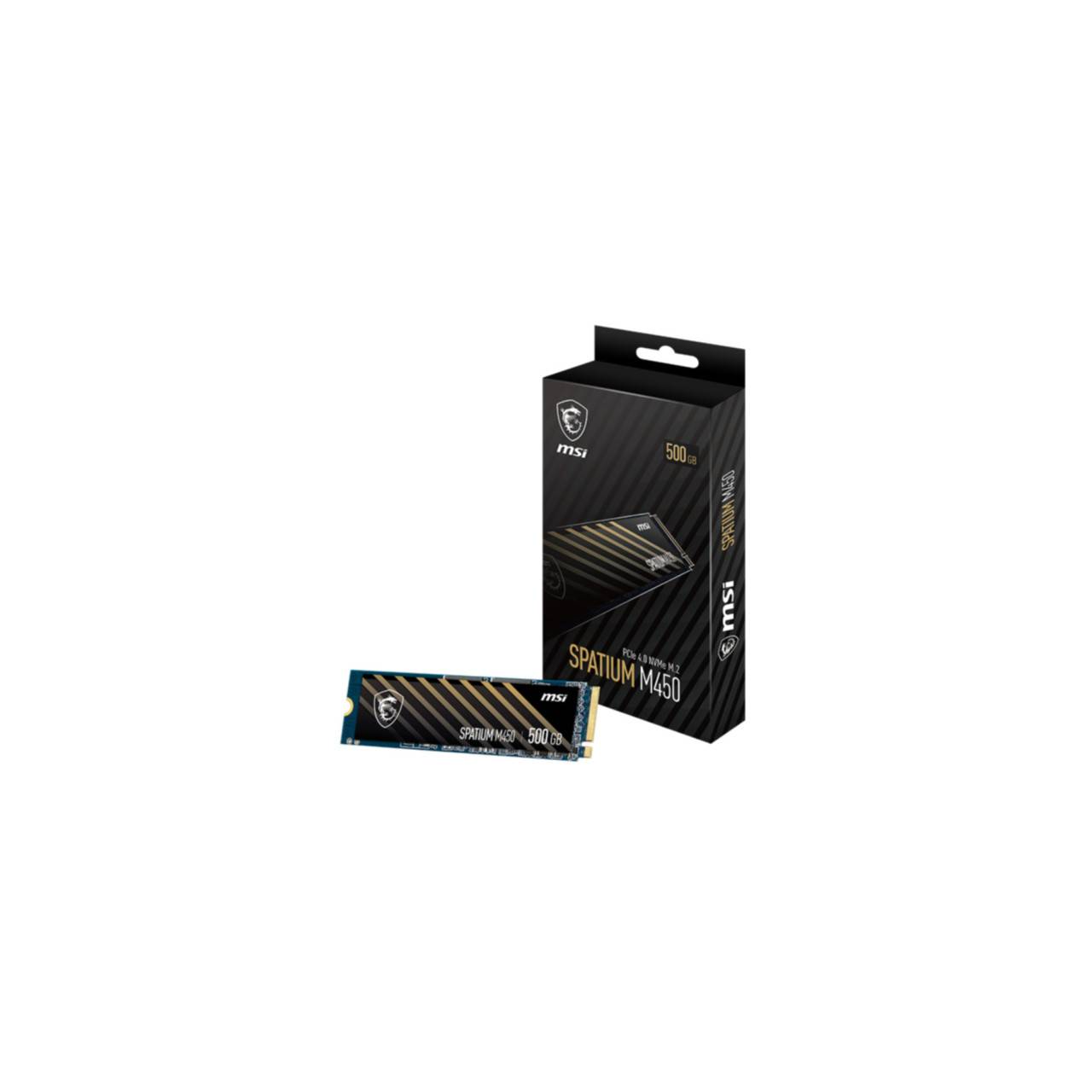 SSD MSI 500GB Spatium M450 V1 PCIe M.2 NVME PCIe 4.0 x4 (retail)