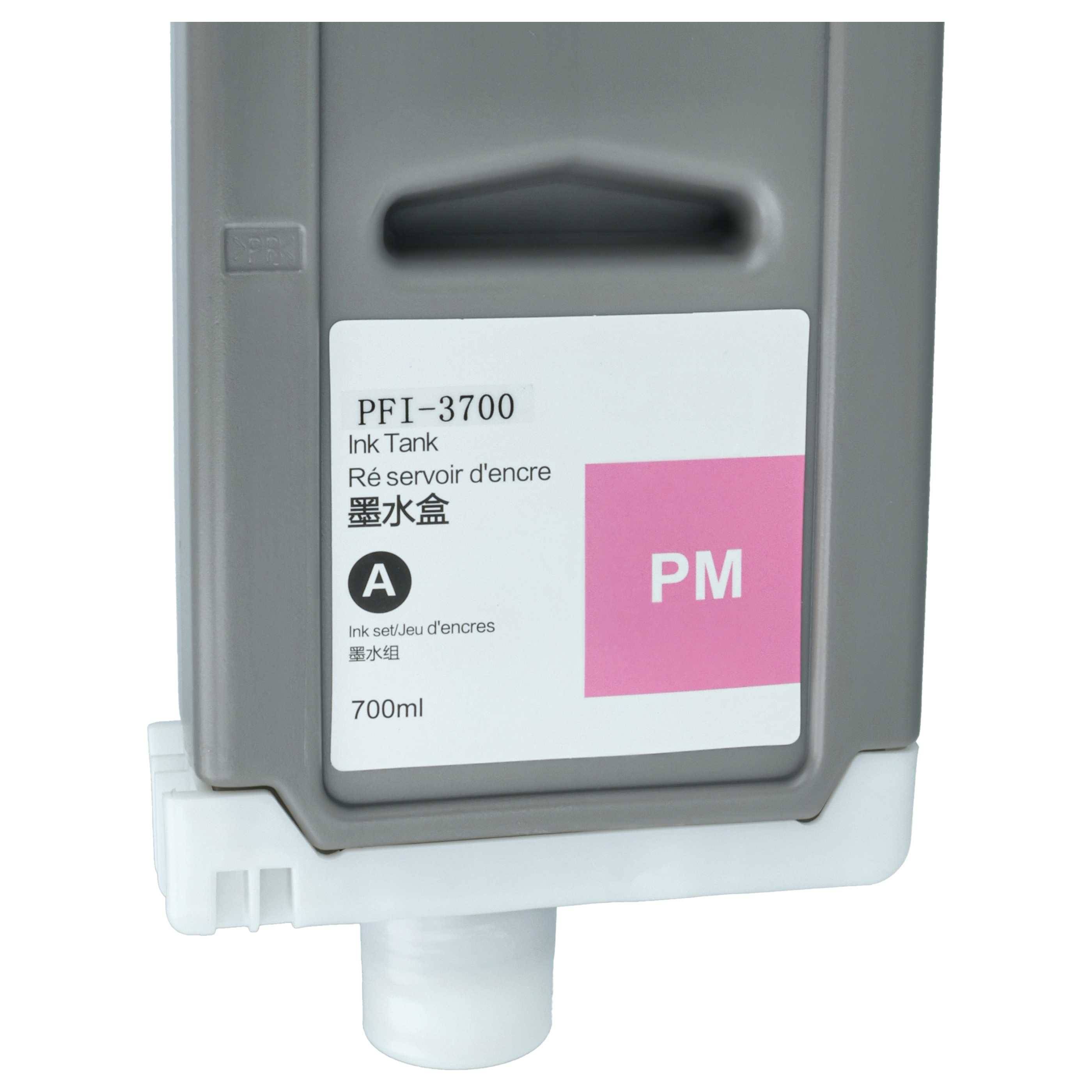 vhbw Tintenpatrone photo magenta kompatibel mit Canon Imageprograf iPF PRO-2600, GP2600S, GP-6600S, GP-4600S Drucker (kompatibel, 700ml)