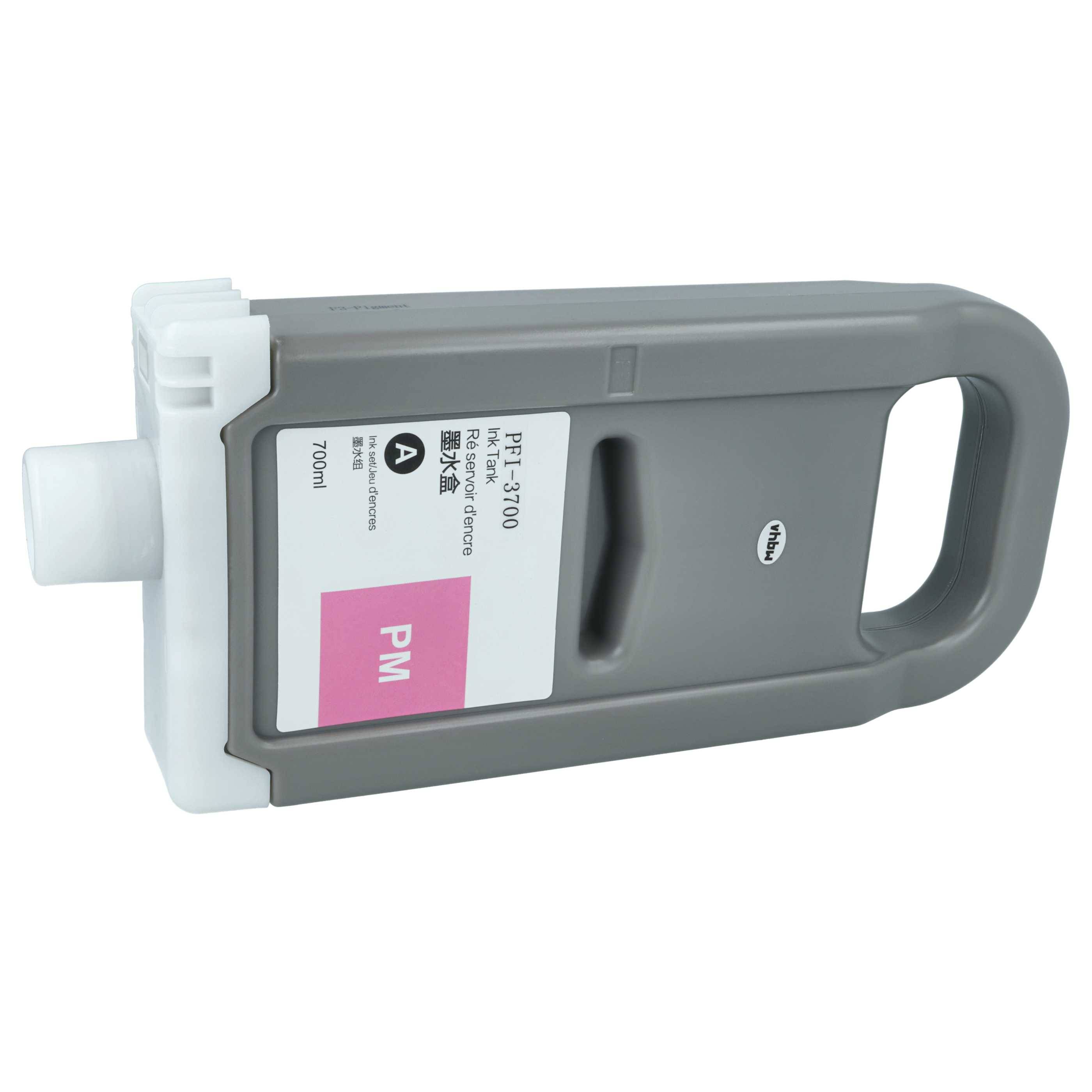 vhbw Tintenpatrone photo magenta als Ersatz für Canon PFI-3700 PM (kompatibel, 700ml)