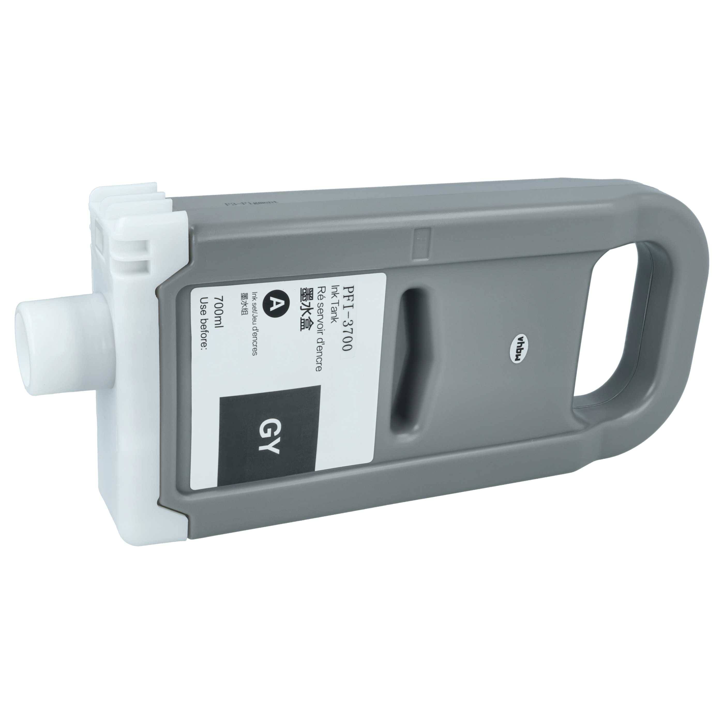 vhbw Tintenpatrone Grau kompatibel mit Canon Imageprograf iPF PRO-4600 | iPF PRO-6600 Drucker (kompatibel, 700ml)