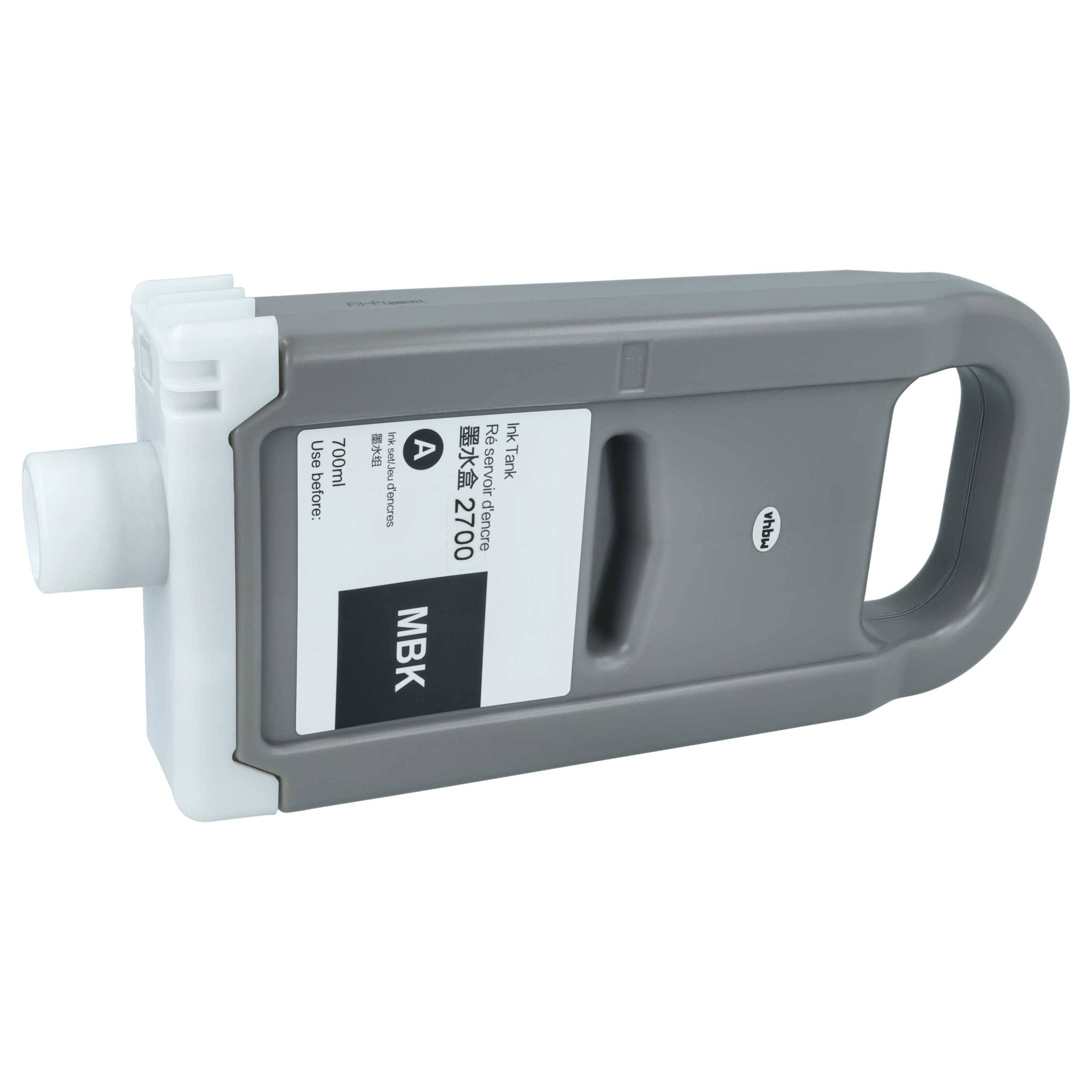 vhbw Tintenpatrone Matt-Schwarz als Ersatz für Canon PFI-3700 MBK (kompatibel, 700ml)