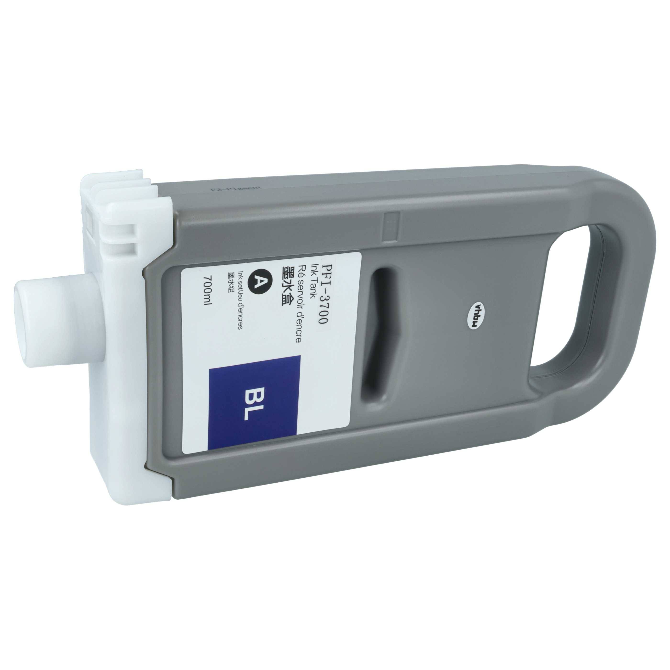 vhbw Tintenpatrone Blau kompatibel mit Canon Imageprograf iPF PRO-2600 | GP2600S, GP-6600S, GP-4600S Drucker (kompatibel, 700ml)