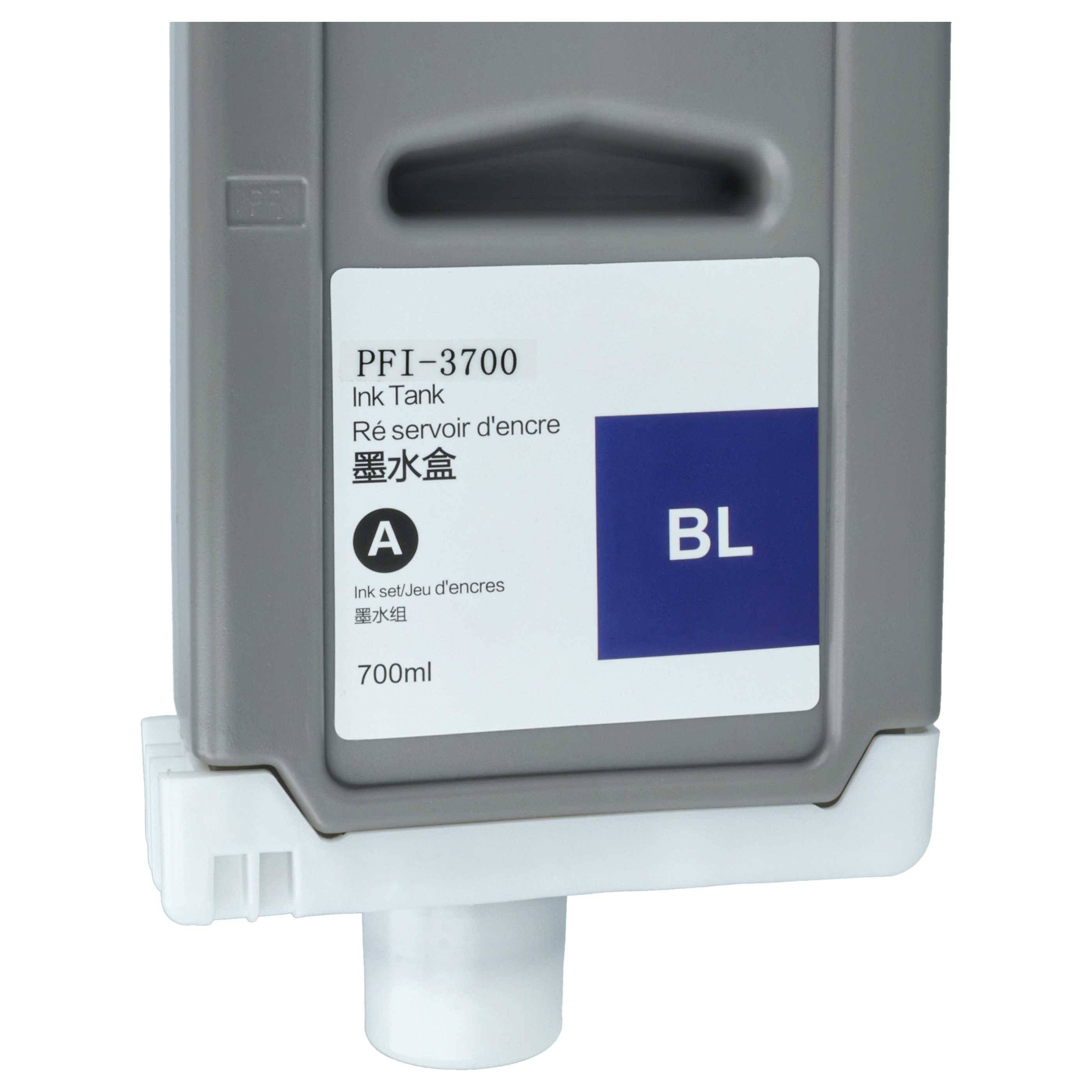 vhbw Tintenpatrone Blau kompatibel mit Canon Imageprograf iPF PRO-4600 | iPF PRO-6600 Drucker (kompatibel, 700ml)