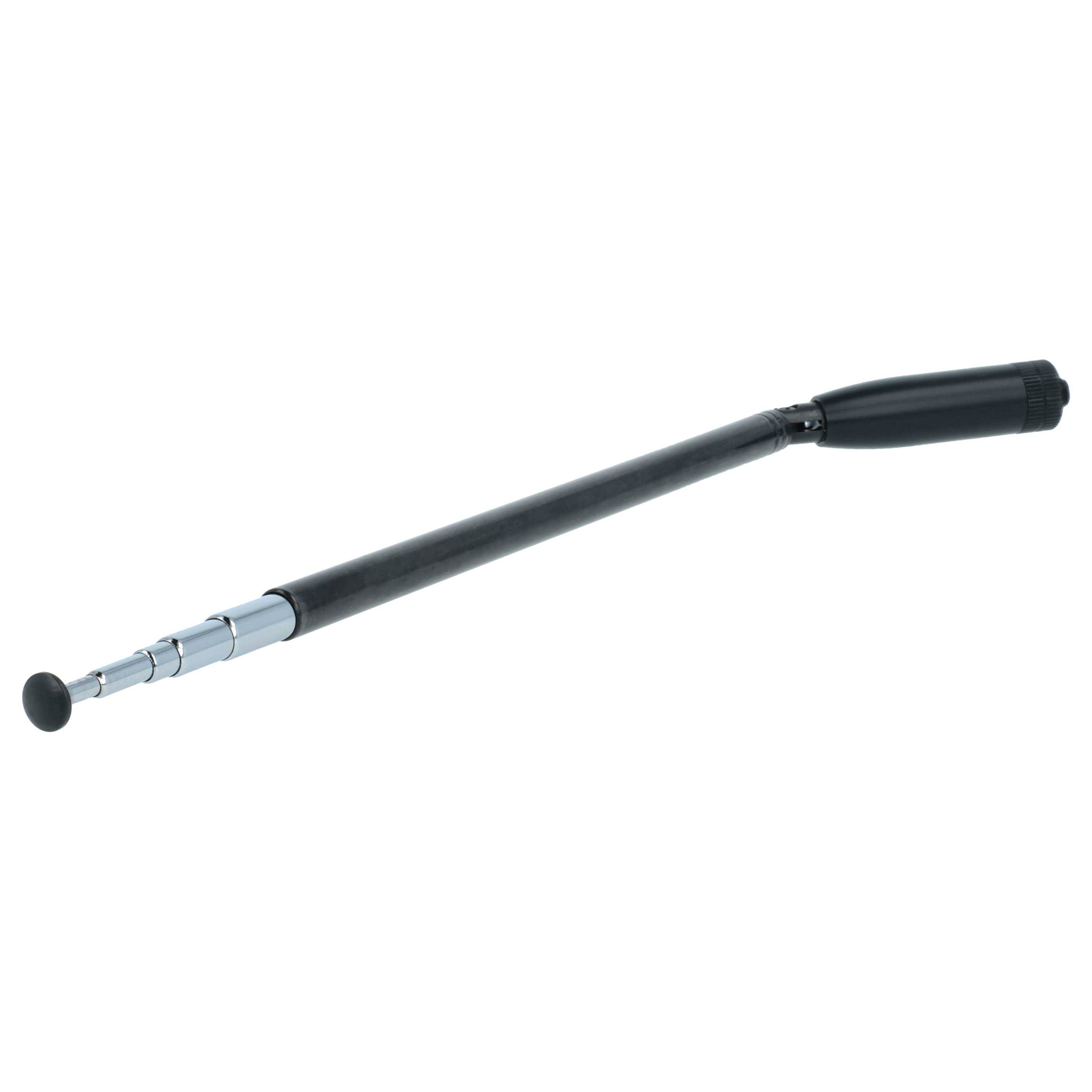 vhbw Antenne kompatibel mit Puxing PX-777, PLUS PX-666, PX-888 Funkgerät - Ausziehbar, 24 cm - 80 cm, SMA Buchse Schwarz