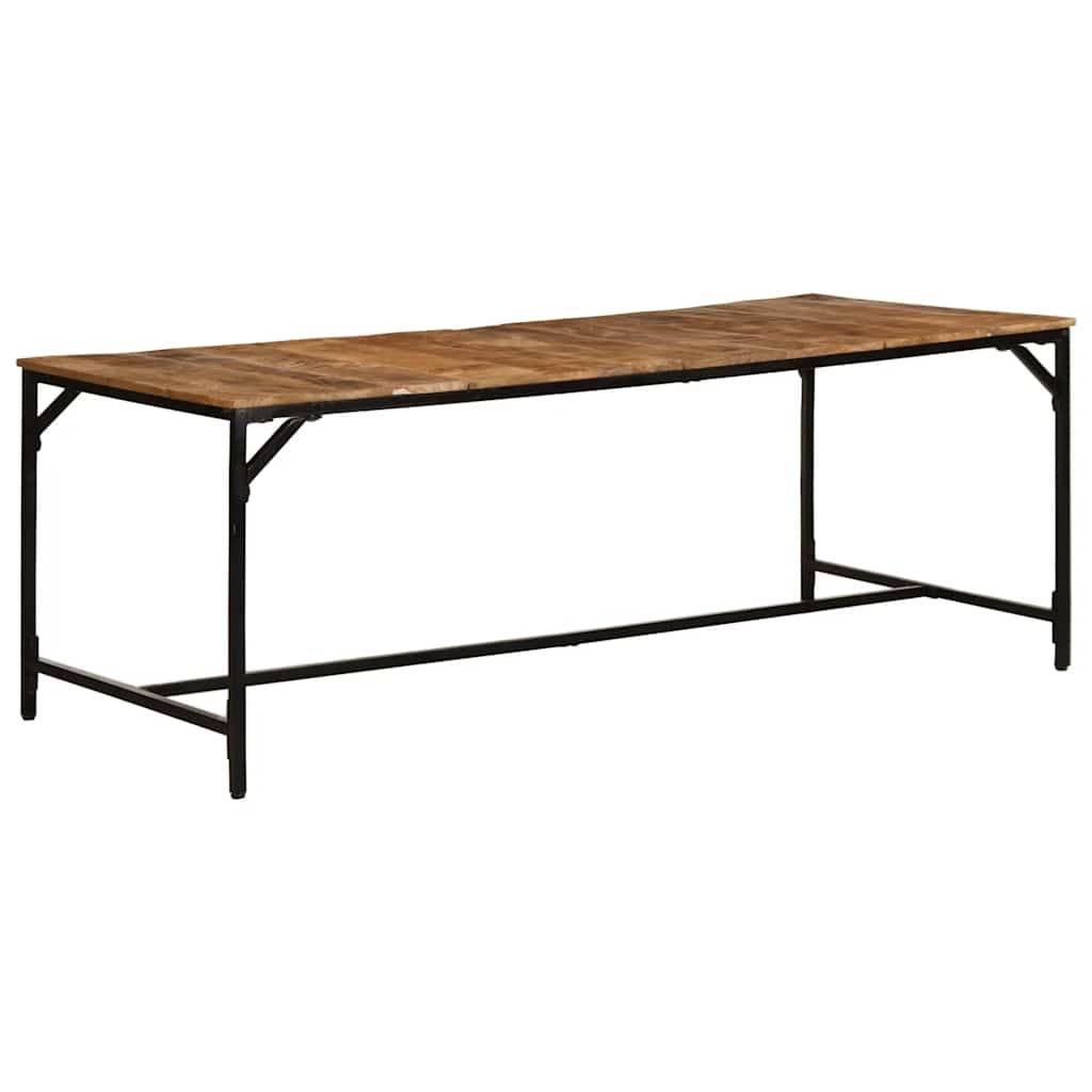 vidaXL Esstisch 200x100x75 cm Raues Massivholz Mango