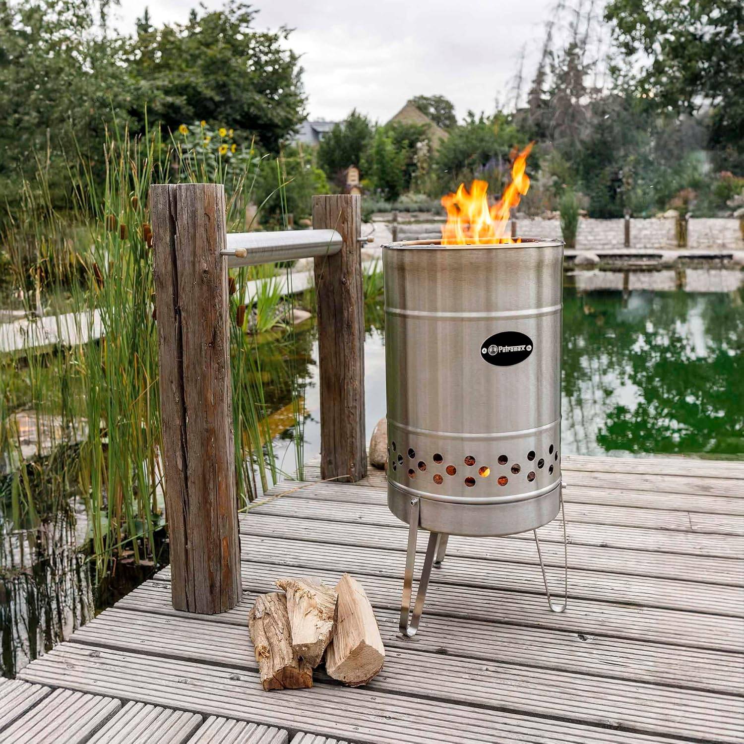 Petromax Feuertonne Pyron Edelstahl Ø 45 cm