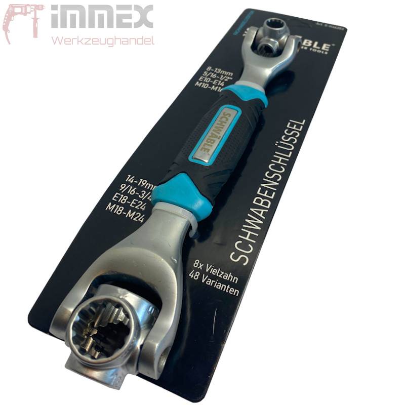 SCHWÄBLE® Schwabenschlüssel Vielzahn Steckschlüssel 8-19mm