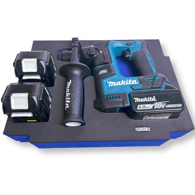 SCHWÄBLE® Schaumeinlage Schaumstoffeinlage für Makita Akku-Bohrhammer DHR171