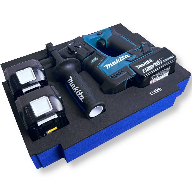 SCHWÄBLE® Schaumeinlage Schaumstoffeinlage für Makita Akku-Bohrhammer DHR171