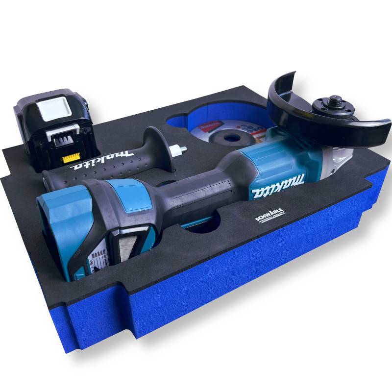 SCHWÄBLE® Schaumeinlage Schaumstoffeinlage f. Makita Akku-Winkelschleifer DGA519