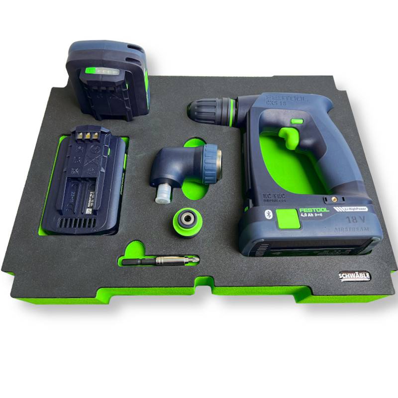 SCHWÄBLE® Schaumeinlage Schaumstoffeinlage für Festool Akku-Bohrschrauber CXS18