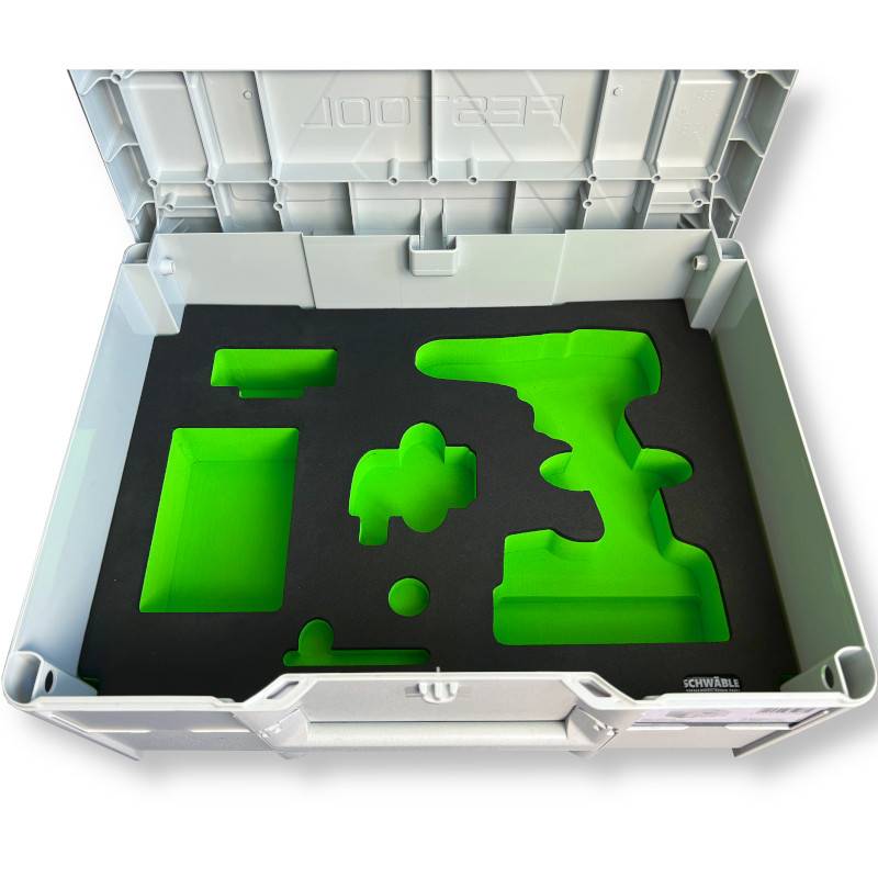 SCHWÄBLE® Schaumeinlage Schaumstoffeinlage für Festool Akku-Bohrschrauber TXS18