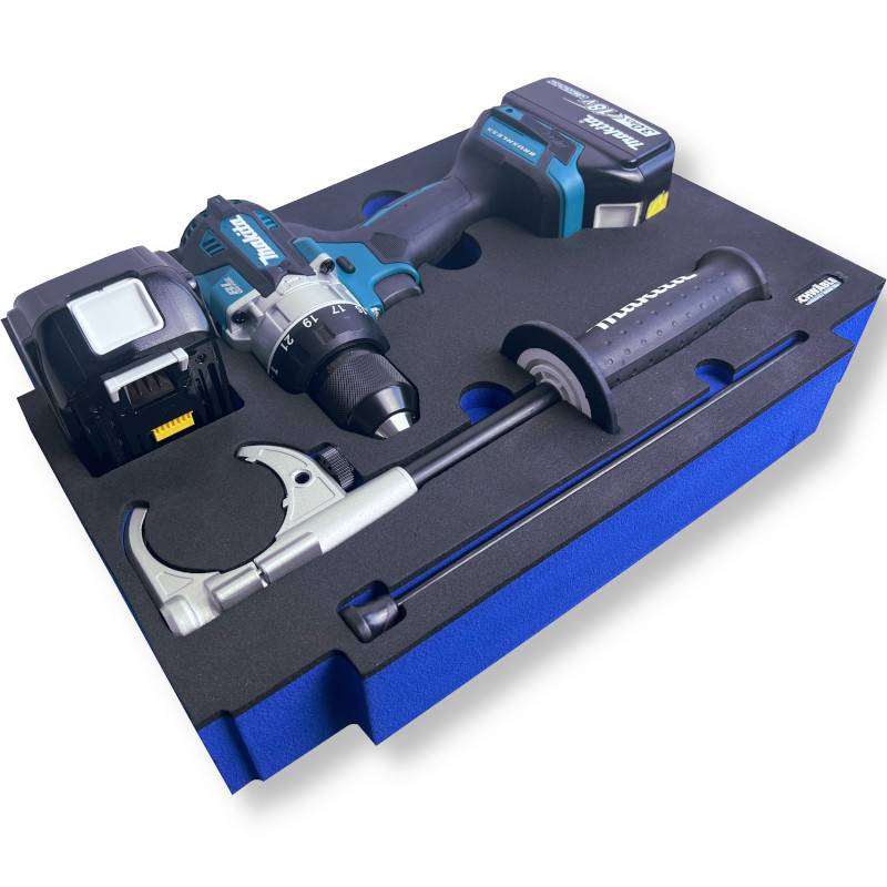 SCHWÄBLE® Schaumeinlage Schaumstoffeinlage für Makita Schlagbohrschrauber DHP486