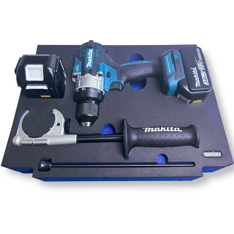 SCHWÄBLE® Schaumeinlage Schaumstoffeinlage für Makita Schlagbohrschrauber DHP486