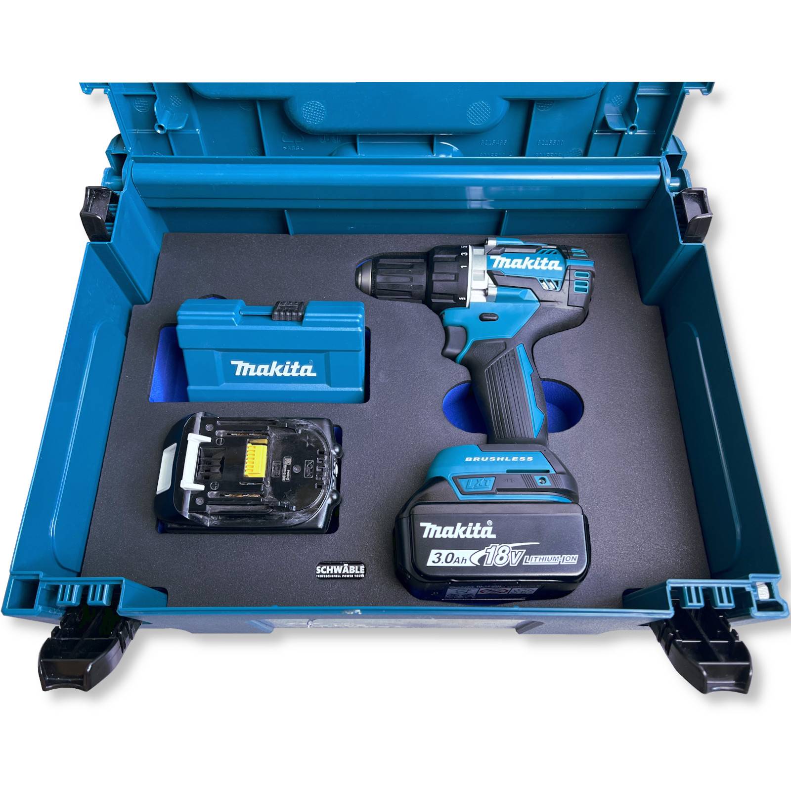 SCHWÄBLE® Schaumeinlage Schaumstoffeinlage für Makita Akku-Bohrschrauber DDF484