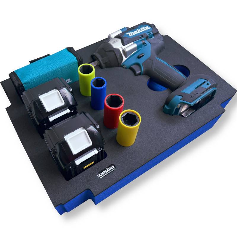 SCHWÄBLE® Schaumeinlage Schaumstoffeinlage für Makita Schlagschrauber DTW700 701