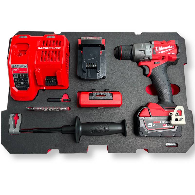 SCHWÄBLE® Schaumeinlage Schaumstoffeinlage f. Milwaukee Schlagbohrschrauber FPD3 ohne Koffer