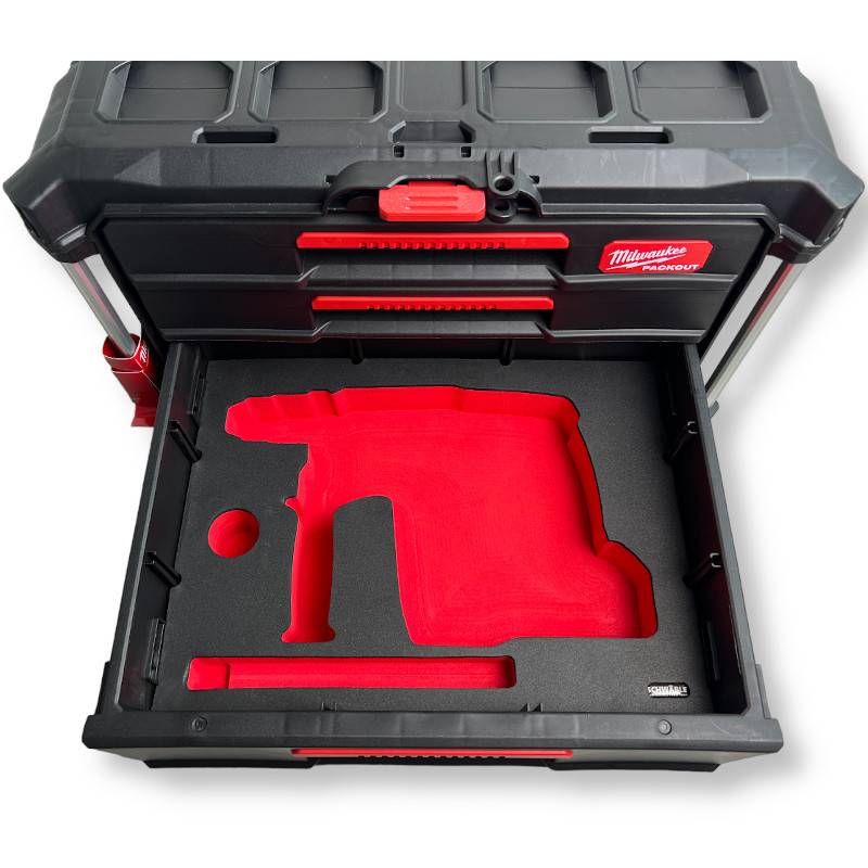 SCHWÄBLE® Schaumeinlage Schaumstoffeinlage für Milwaukee Akku-Kombihammer FHX