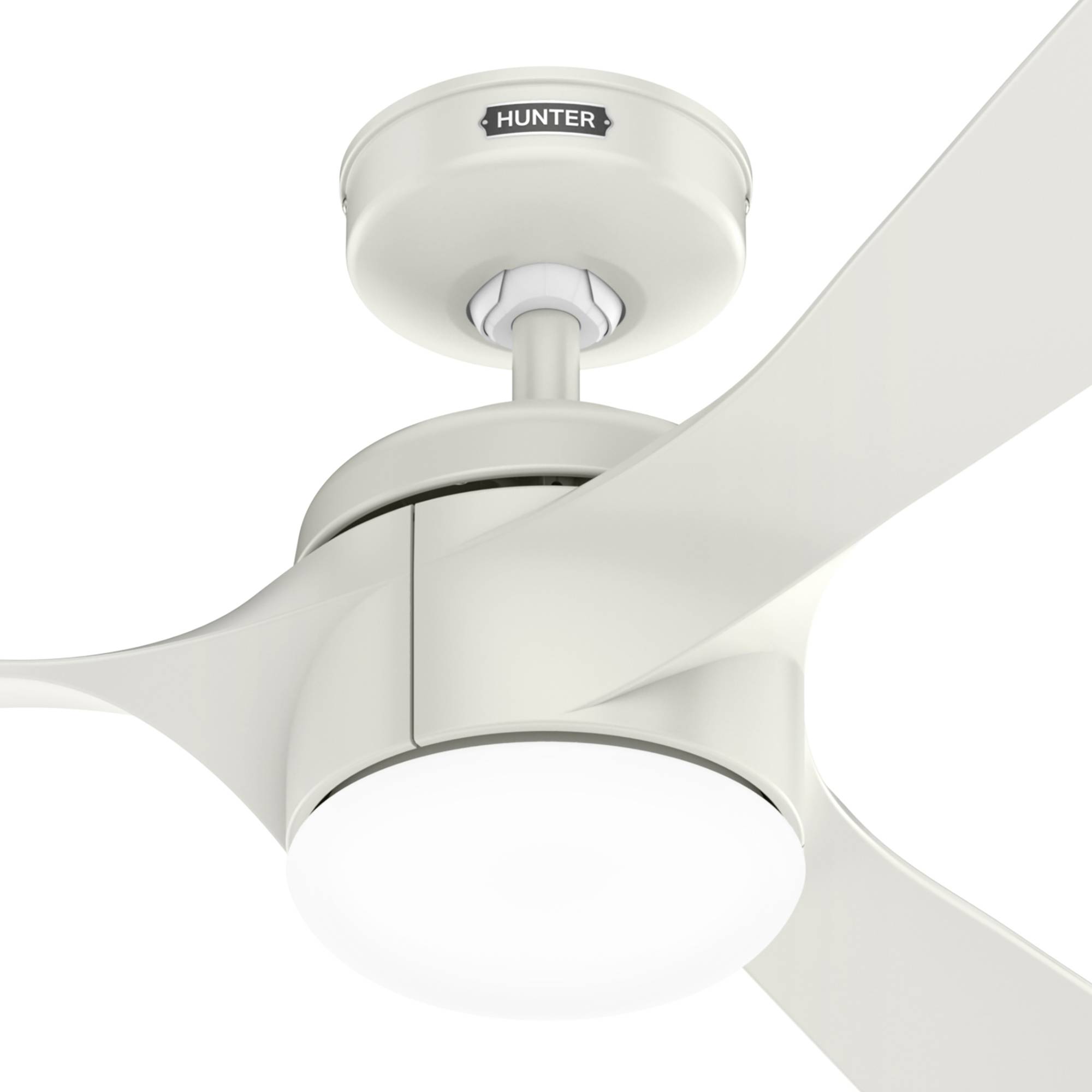 DC Deckenventilator Rosedale Weiß mit LED