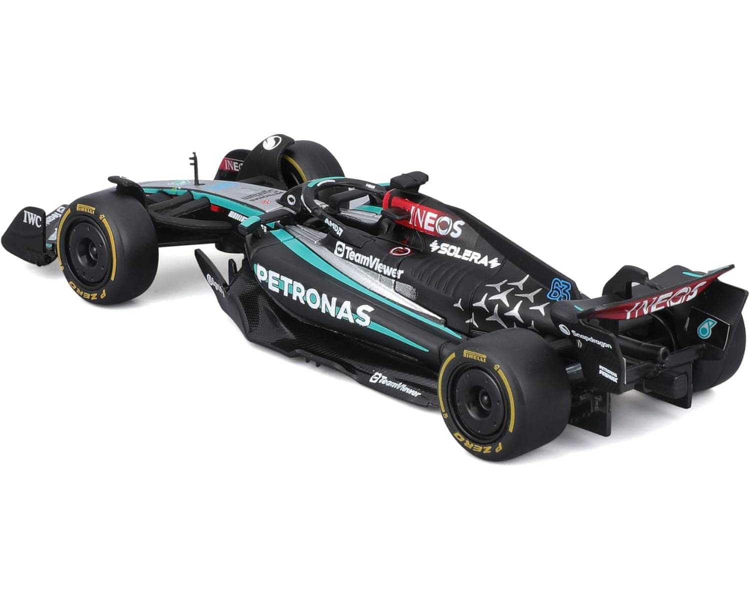 Bburago 18-38208R - Modellauto - F1 MB AMG W15E GB GP #63 Russell (Maßstab 1:43)