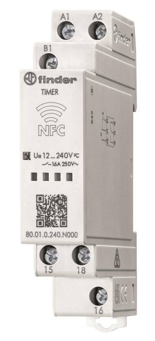 Finder Zeitrelais 80.01.0.240.N000 Programmierbar über NFC Multifunktion Industriematerial