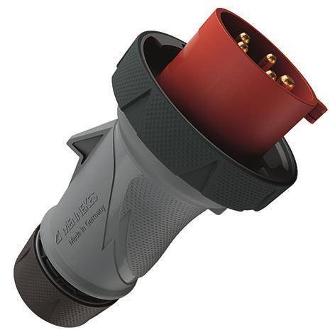 Mennekes Stecker PowerTOP Xtra m. 13629 ErgoCONTACT 32 A 5 p 400V IP67 / IP69 Industriematerial